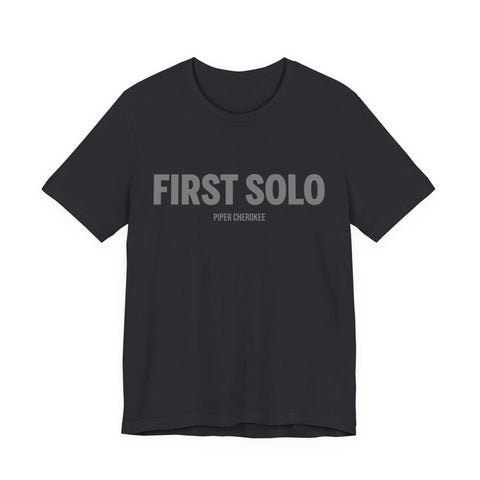 Pilot Solo Flight Tee with Custom Aircraft Name, Aviation Gift, First Solo Flight Shirt, Flight School Graduation, Aircraft License