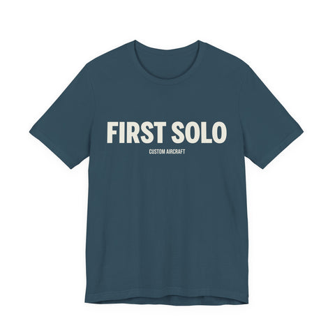 Pilot Solo Flight Tee with Custom Aircraft Name, Aviation Gift, First Solo Flight Shirt, Flight School Graduation, Aircraft License