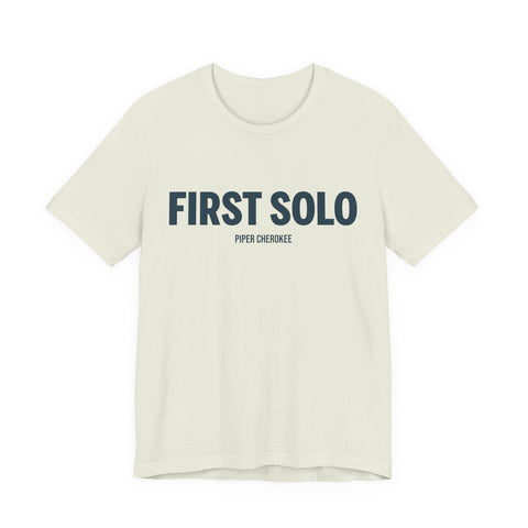 Pilot Solo Flight Tee with Custom Aircraft Name, Aviation Gift, First Solo Flight Shirt, Flight School Graduation, Aircraft License