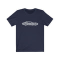 Car Collage Of Vintage, Super, Classic And Sports Cars And Parts - Unisex Short Sleeve Tee