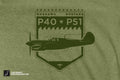 P-40 / P-50 Warhawk / Mustang Fighter Plane Crest Design - Unisex Short Sleeve Tee