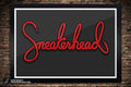 Sneakerhead Shoe Lace Custom Lettering Illustration Premium Print