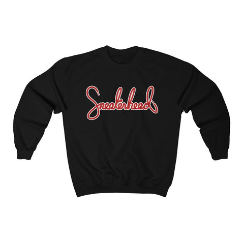 Sneakerhead Shoe Lace Custom Lettering Unisex Heavy Blend™ Crewneck Sweatshirt