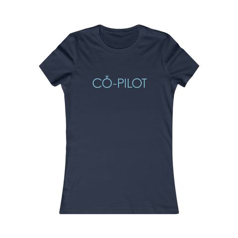 Co-Pilot Women's Aviation Inspired Engagement/wedding Diamond Ring - T Shirt / Women's Favorite Tee