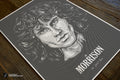 Jim Morrison of The Doors Custom Illustration Wall Art  - The Dead Series