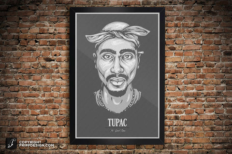 Tupac Shakur (2pac) The Dead Series Illustration - Wall Art