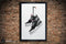 Retro G.O.A.T "3" Vintage Hanging Kicks Illustration - Sneaker Wall Art