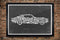 Car Collage of Vintage, Super, Classic and Sports Cars and Parts - Premium Matte Poster