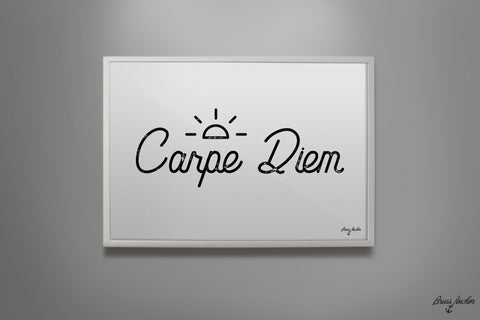 Carpe Diem / Sun Inspirational Print. Digital Download.