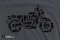 SALE! Small: Motorcycle Collage of Bikes, Choppers, Dirt Bikes and Parts - Cotton T Shirt