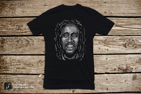 Bob Marley hand screen printed T-shirt - The Dead Series